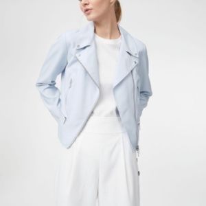Powder Blue Small Club Monaco Moto Jacket